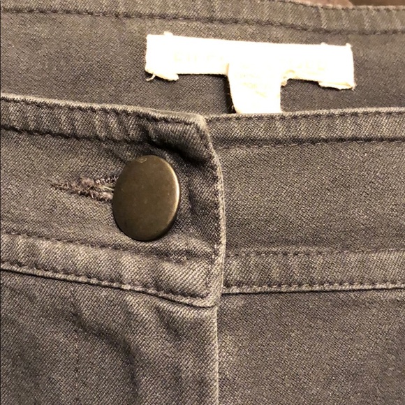 Eileen Fisher Blue-Grey Cotton Crop Pant Size 10 - Picture 5 of 7